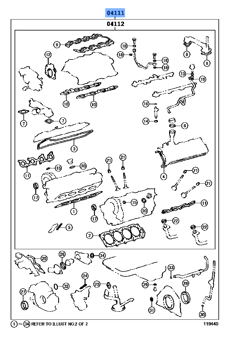Gasket Kit, Engine