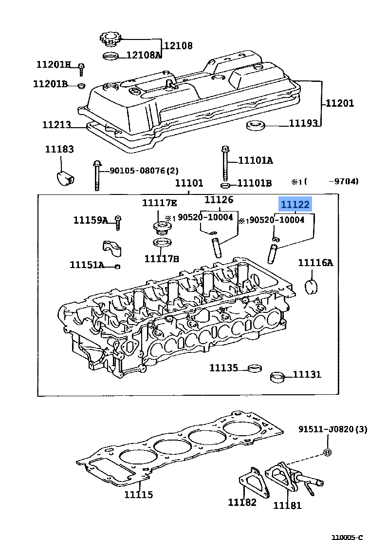 TOYOTA 1112228010