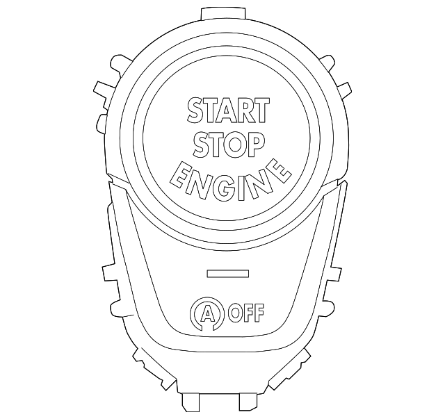 Engine Start Stop Button Push Dash Switch - BMW X3 (G01) X4 (G02) 2019-2021