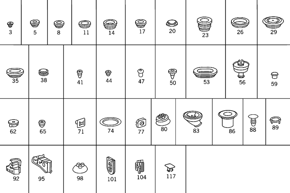 Grommet - Mercedes-Benz (001-997-95-86)