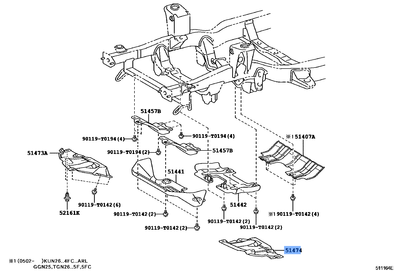 Engine Side Cover Sub-Assembly - Toyota Hilux/Pickup/Vigo 05-11 LH