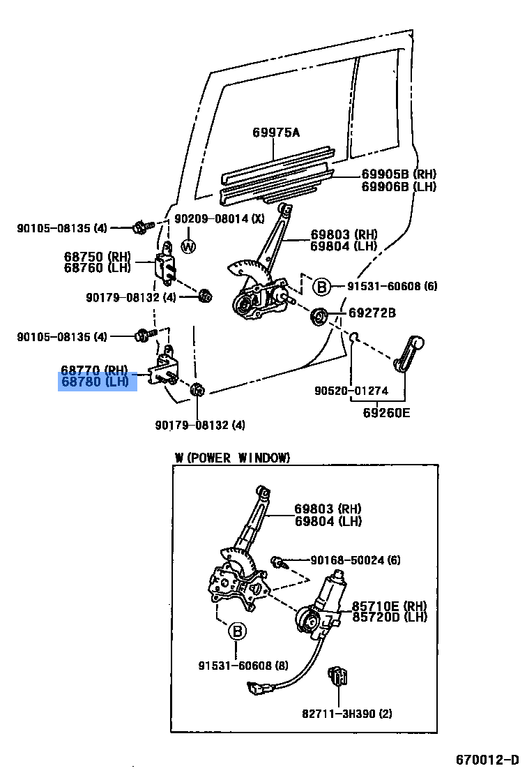 Hinge Assy, Front Door