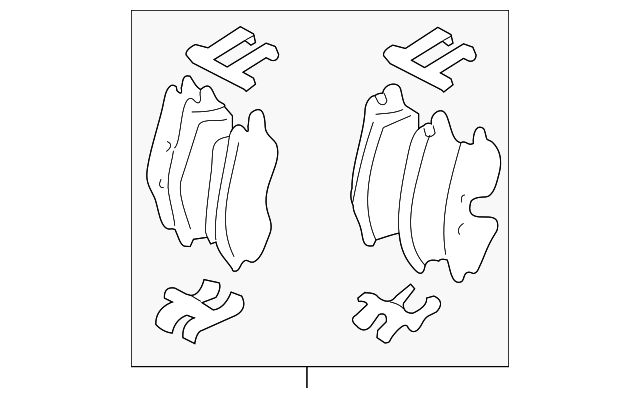 Pad Sub Set,Rr Calip