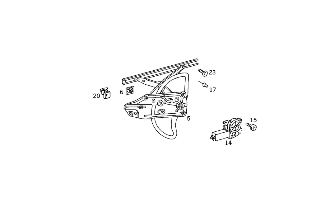 Window Regulator Frt Db W140/Rh