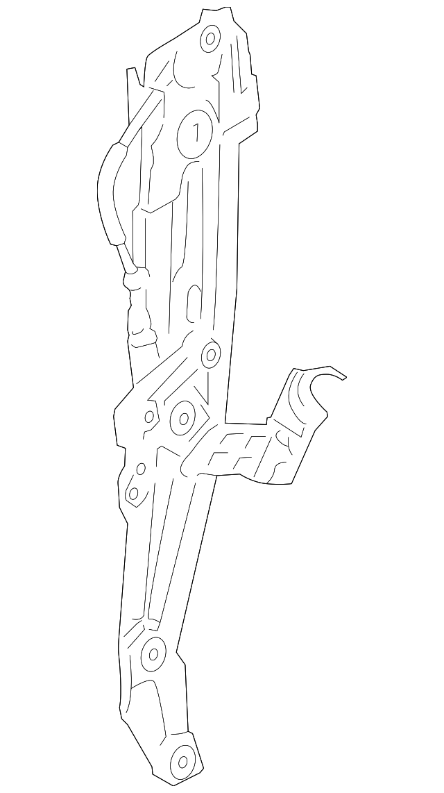 Rear Right Window Regulator with Motor - BMW 528i 535i 550i F10 2011-2016