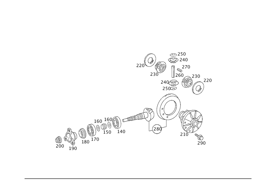 Differential Side Gear Db W203,W209,W211