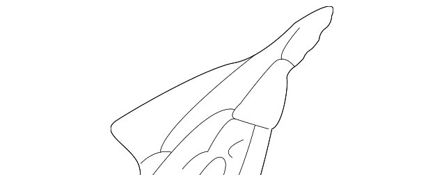 BMW E39 Outer Windshield Cowl Cover - Left