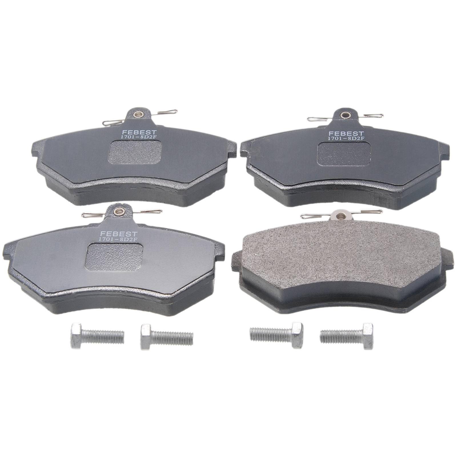 pad kit, disc brake, front - kit (including bolts, with anti squeal shim)