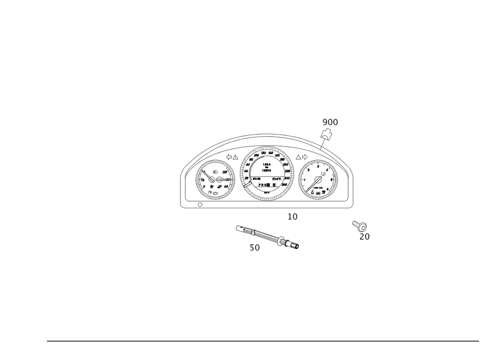 Control Unit Instrument Cluster