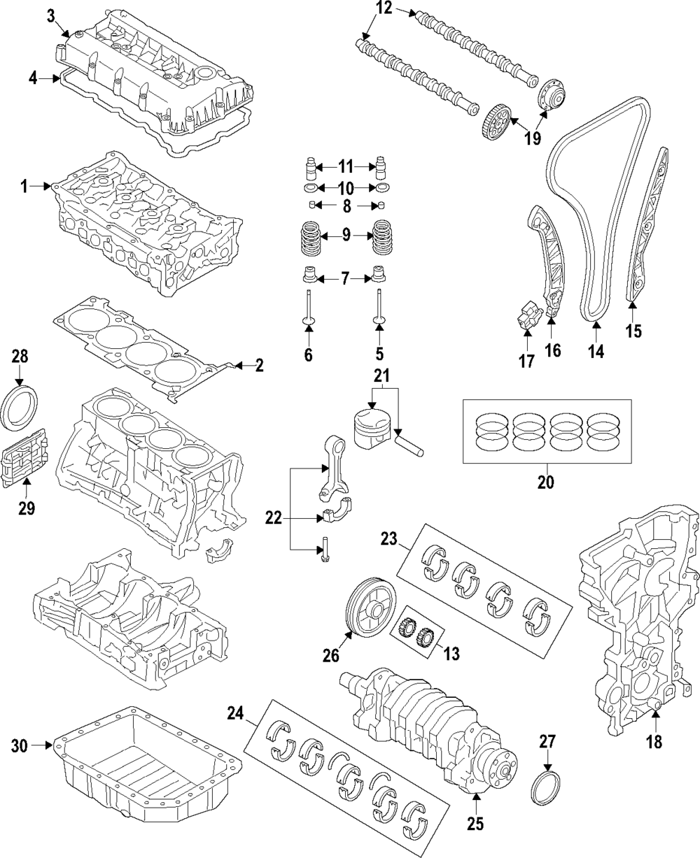 Engine Piston - Hyundai (23041-2E801)
