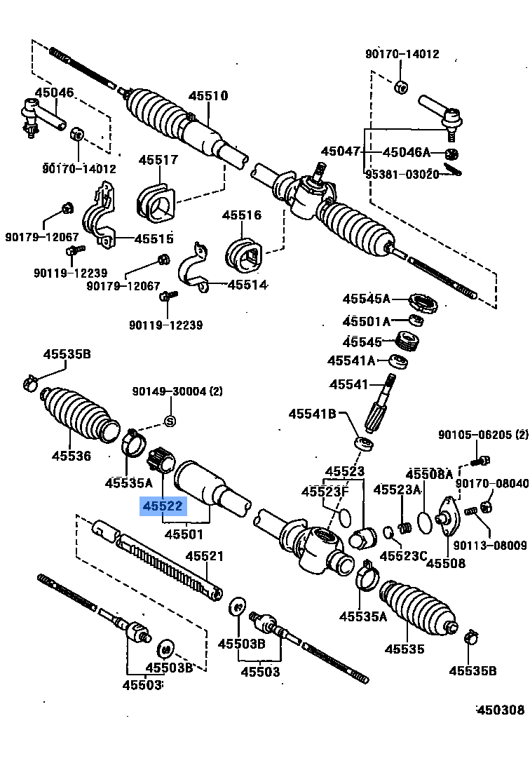 Bush Steering Rack