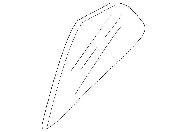 Glass-Rear Door Corner,Lh