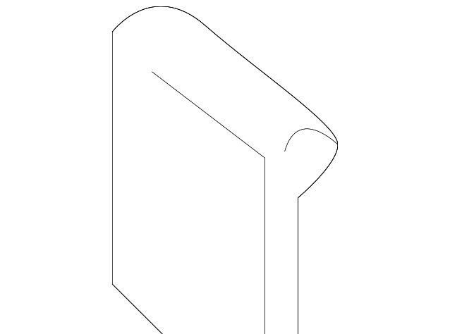 Front Bumper Tow Hook Cover - BMW E60 E61 E83 - Primed