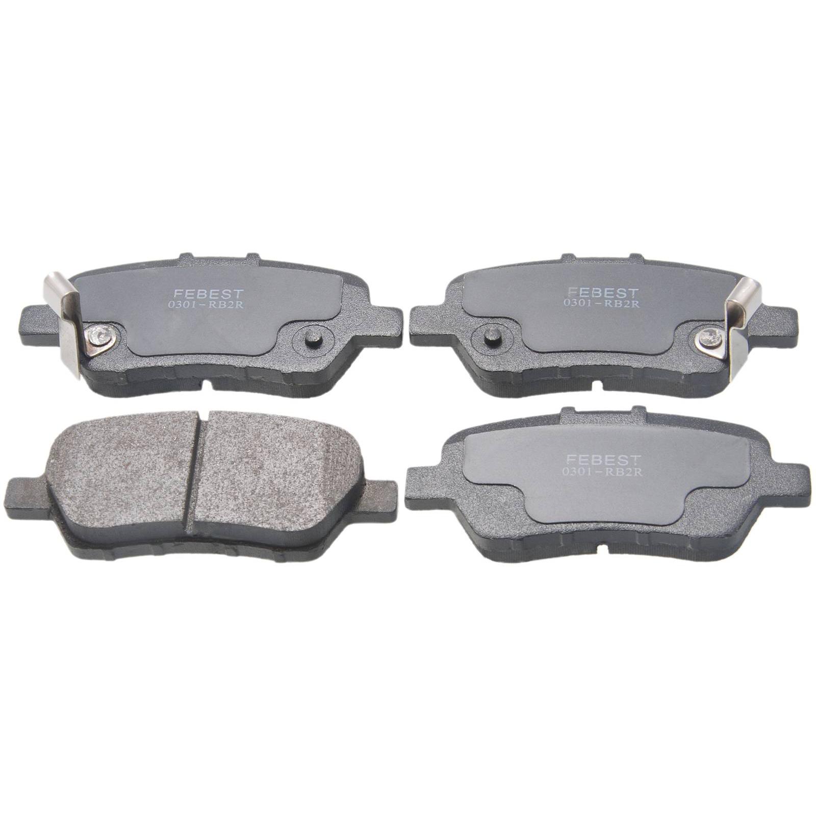 pad kit, disc brake, rear (with anti squeal shim)