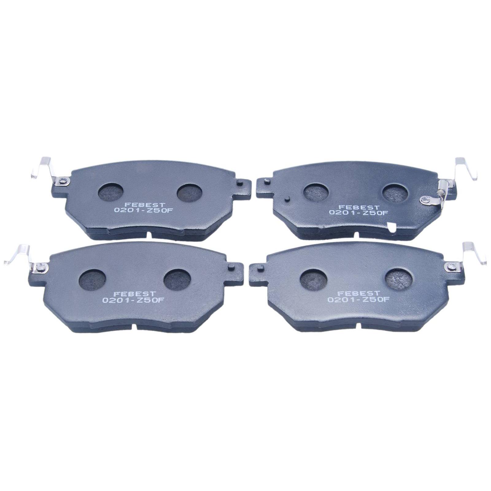 pad kit, disc brake, front (with anti-rattle spring)