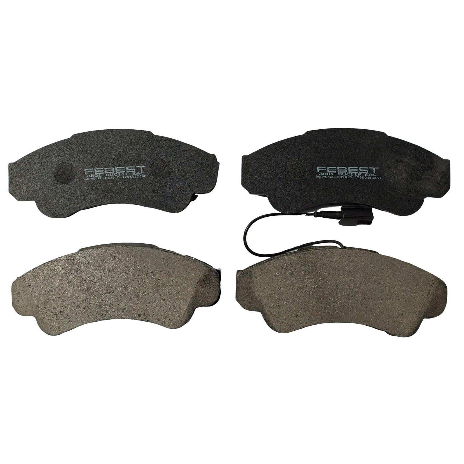 pad kit, disc brake, front (with wear sensor)