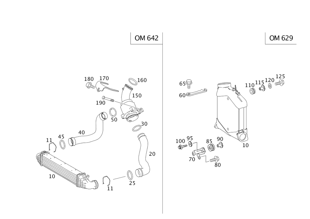 Air Cooler Seal Db W203,W211,W220,W461,W463,W163