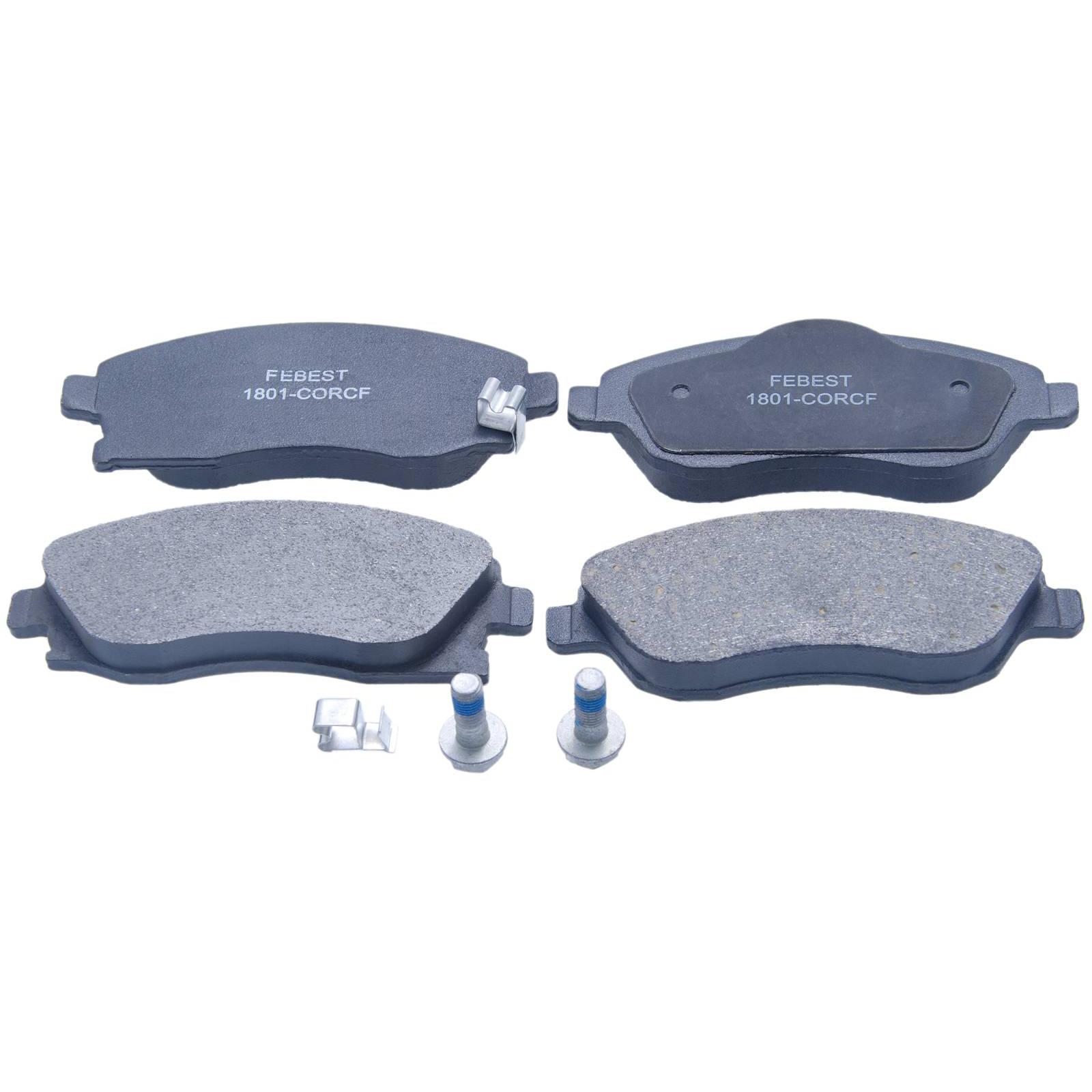 pad kit, disc brake, front - kit (including bolts, with anti squeal shim)