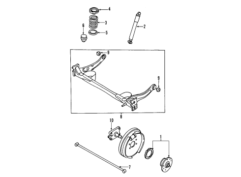 Mazda Rear Control Arm Bushing LC62-28-460C