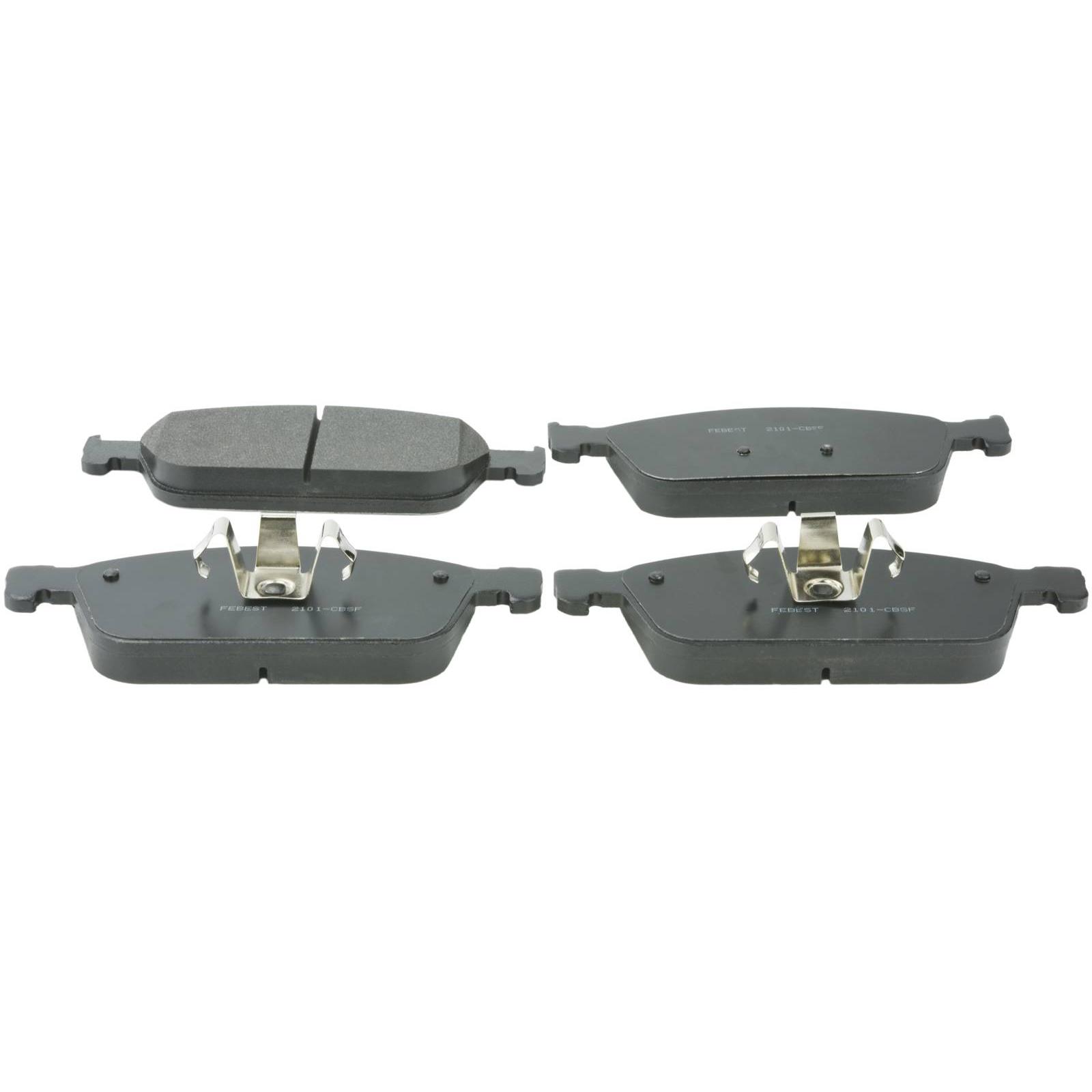 pad kit, disc brake, front (with anti squeal shim, with brackets)