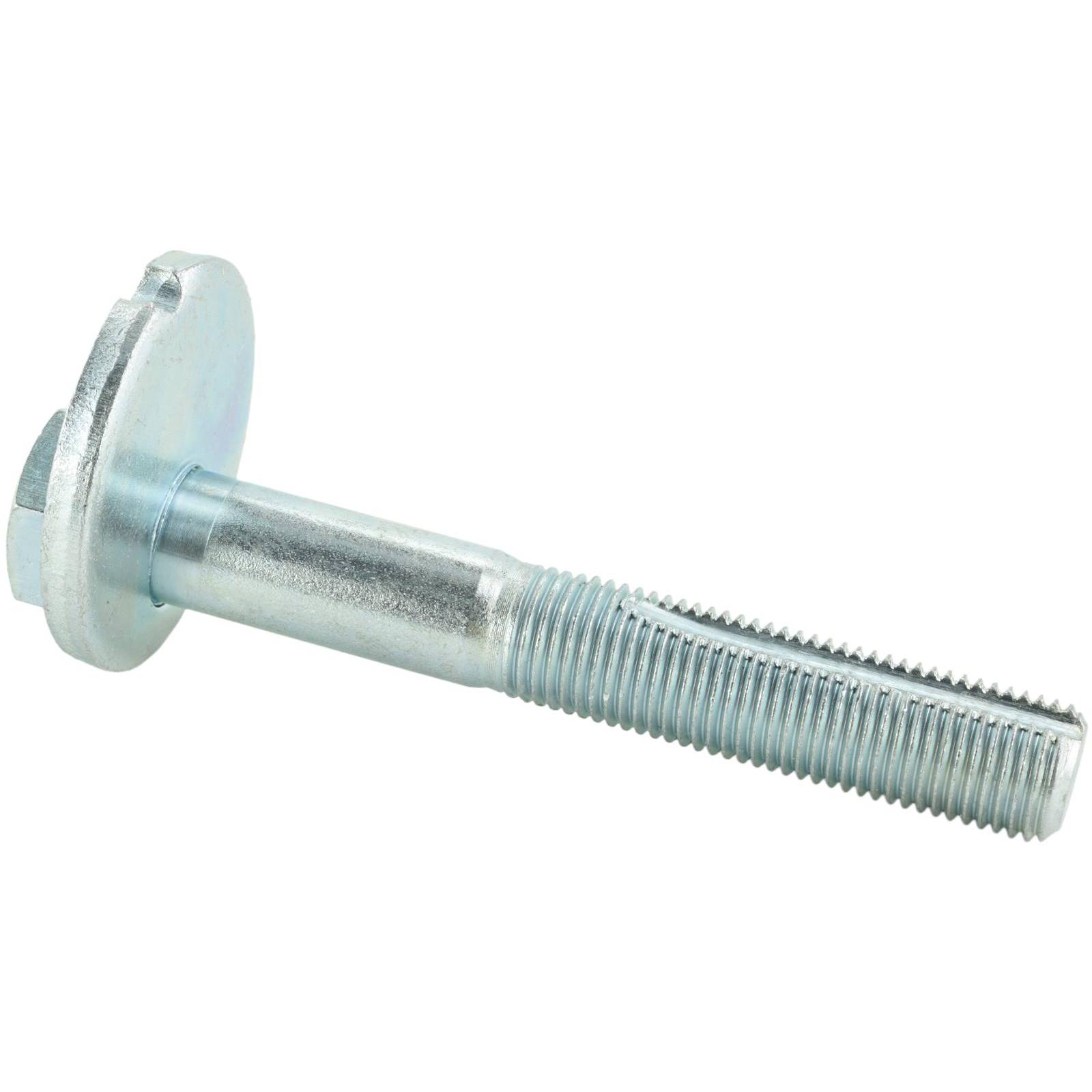 Camber adjusting eccentric bolt