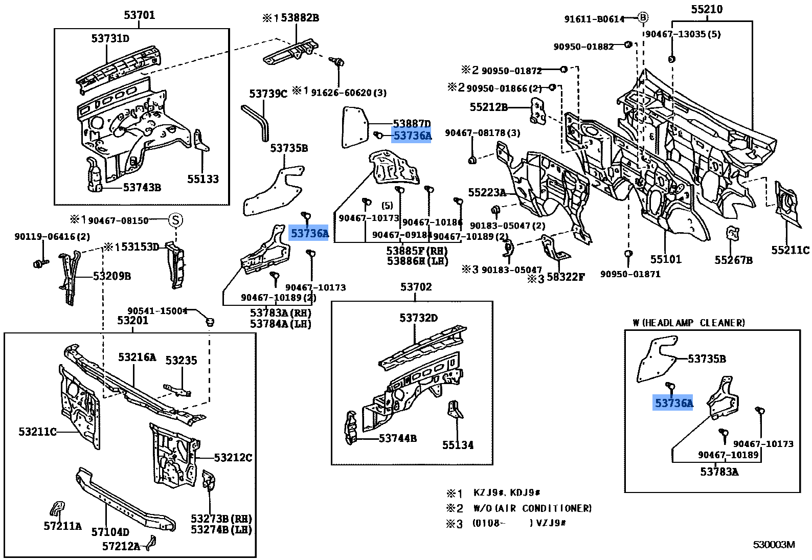 TOYOTA 90467-10186 Genuine Clip - Fender Apron Seal