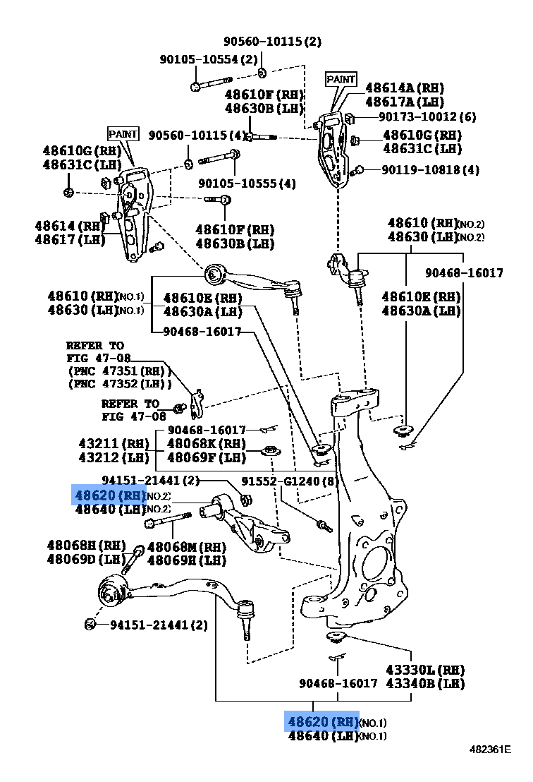 Lex-Arm Assy Lower Rh