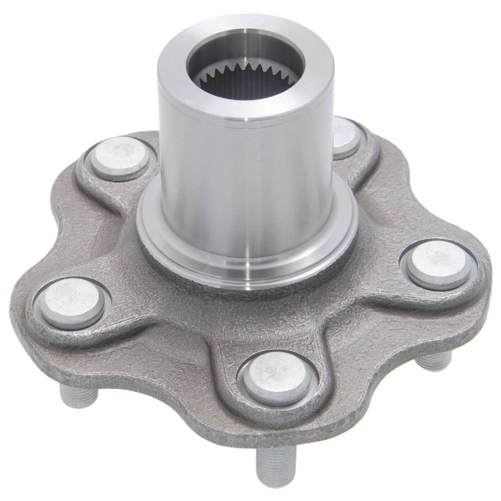 Rear wheel hub without bearing