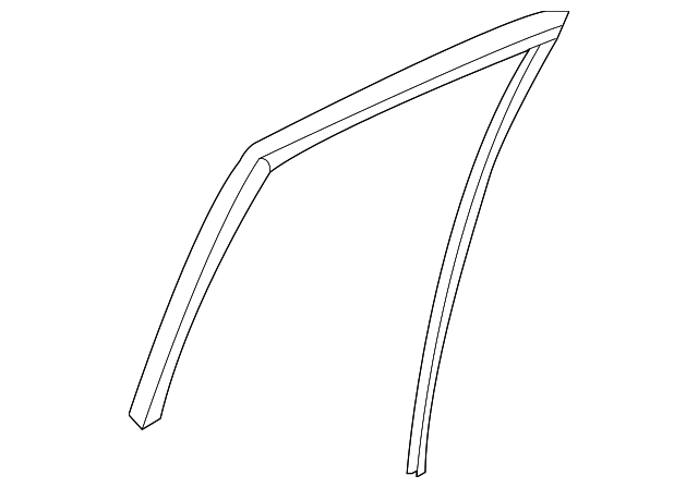 Glass Run Rubber-Rear Doo