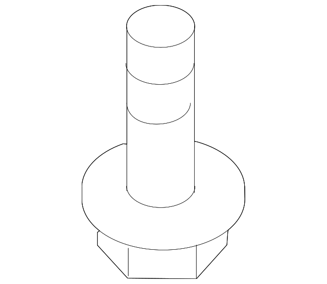 Bumper Cover Screw - Hyundai (12441-05207-B)
