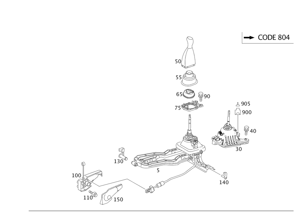 Gear Lever Db W203, W209