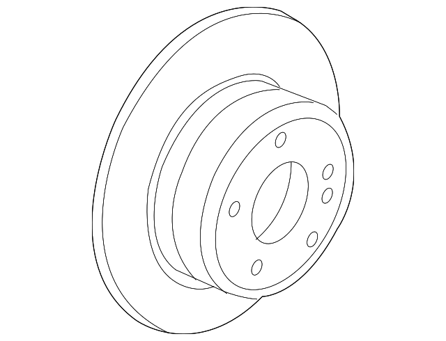 Disc Brake Rotor Rear - BMW (34-21-6-886-480)