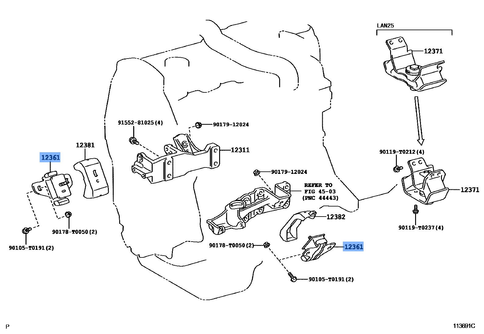 Insulator Engine Mtg