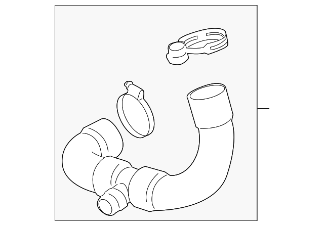 Engine Coolant Hose - BMW (11-53-8-645-481)