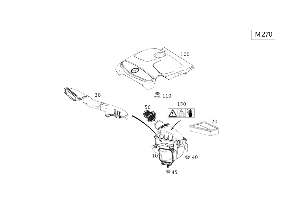 Mb Air Intake Hose,Engine