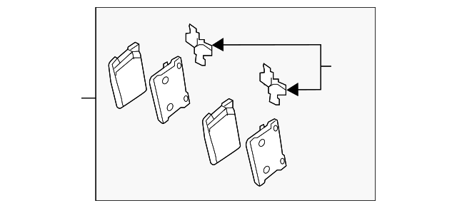 Pad Sub Set,Rr Calip