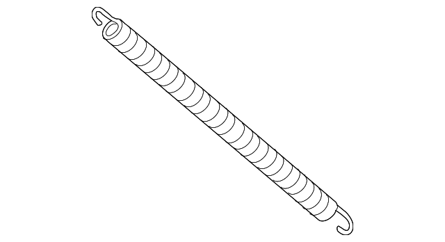 BMW F10 5-Series Driver Left Trunk Lid Tension Spring 51247204366