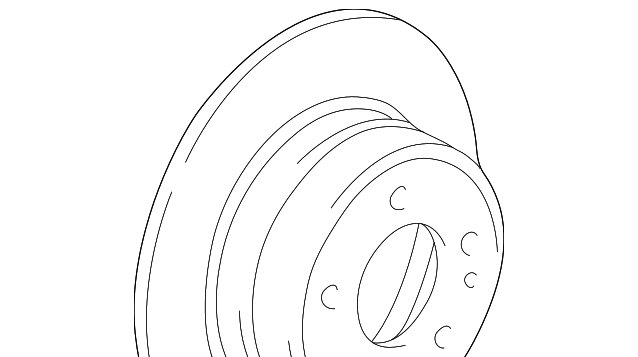 BMW E39 Rear Brake Rotor (298x20) - 525i 528i 530i 540i - Genuine BMW 34216767060