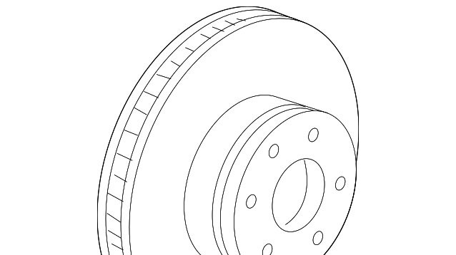 Brake Disc Lightweight Vent 341040 Right - BMW (34-11-6-898-730)