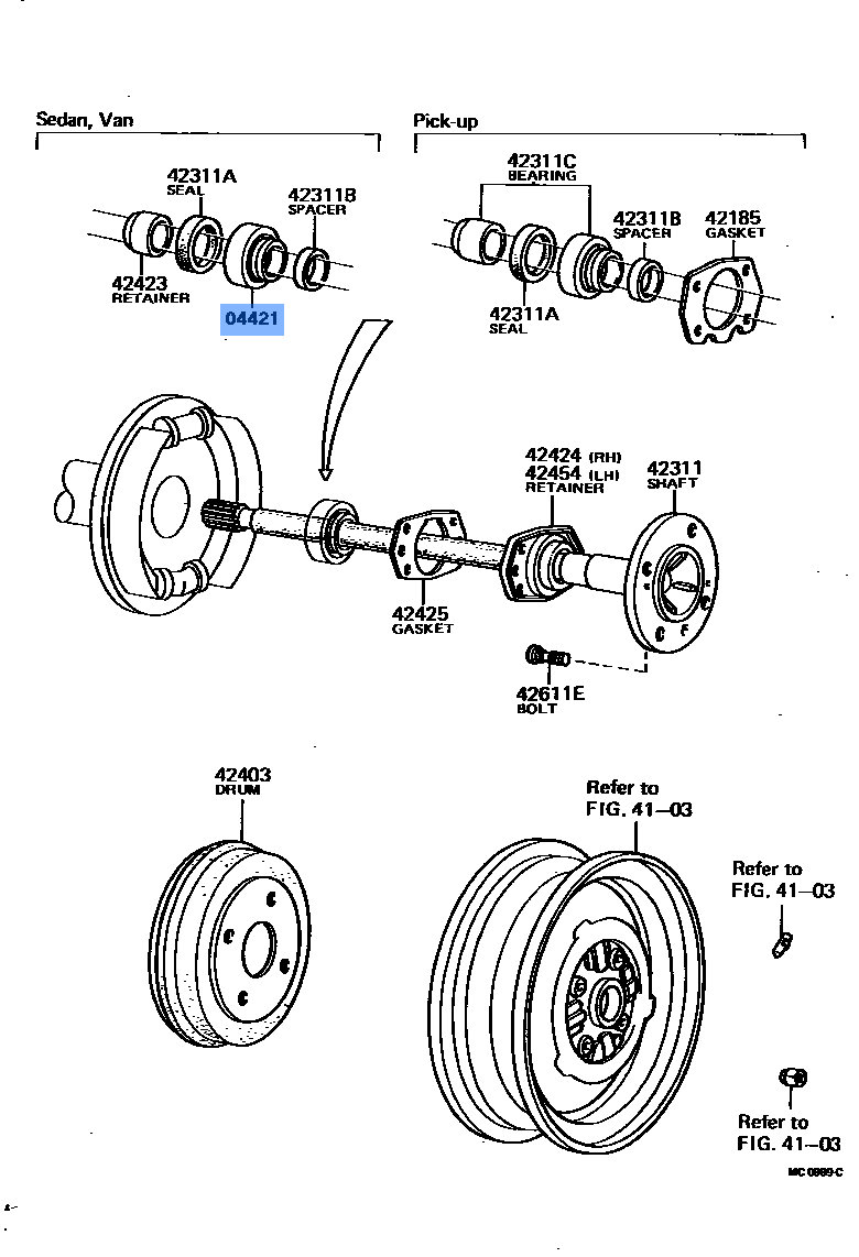 Bearing Rr Wheel