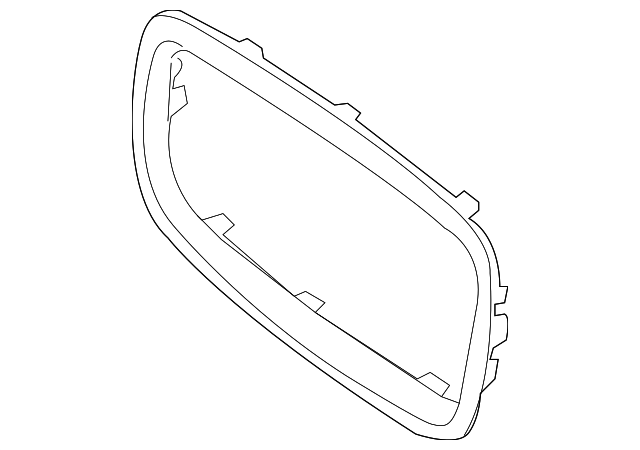 Right Passenger Side Grille Molding Fits BMW 745i 2002-2005