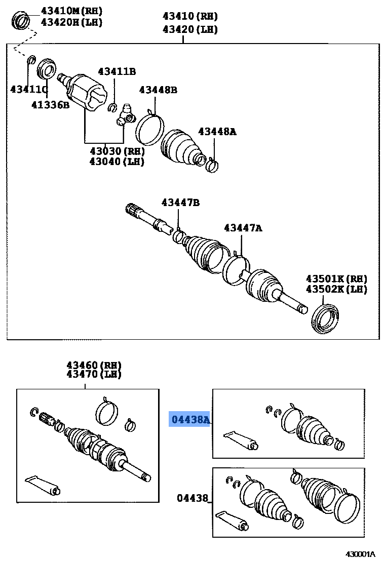 Boot Kit-Fr Drive-Shf