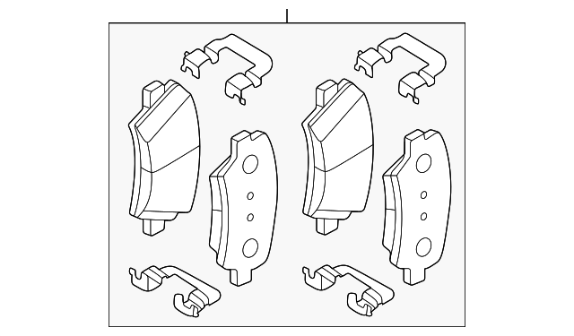 Pad Sub Set,Rr Calip