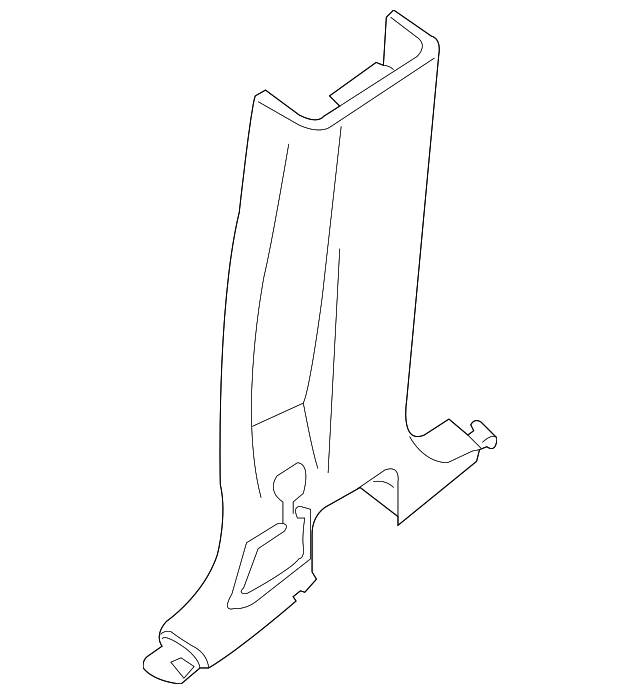 Garnish-Center Pillar,Lower Rh