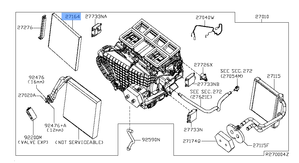 Nissan Genuine 27277-JA00A Cabin Air Filter Fits Altima / Maxima / Murano / Infiniti and More