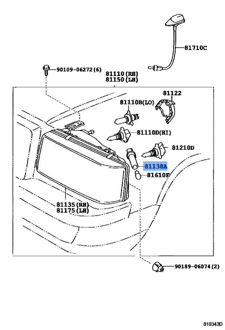 Socket Plug, Lamp Assy