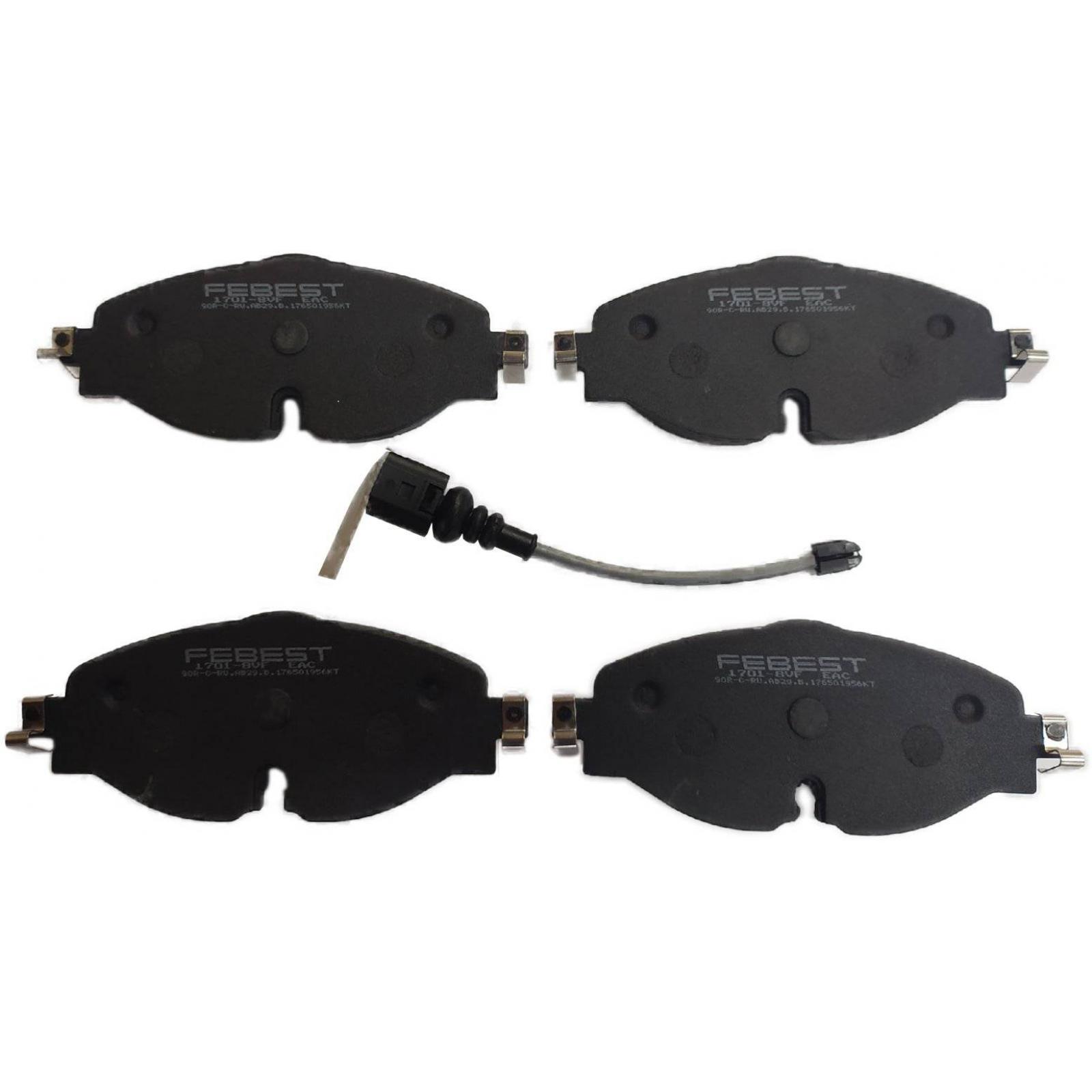 pad kit, disc brake, front (with wear sensor)