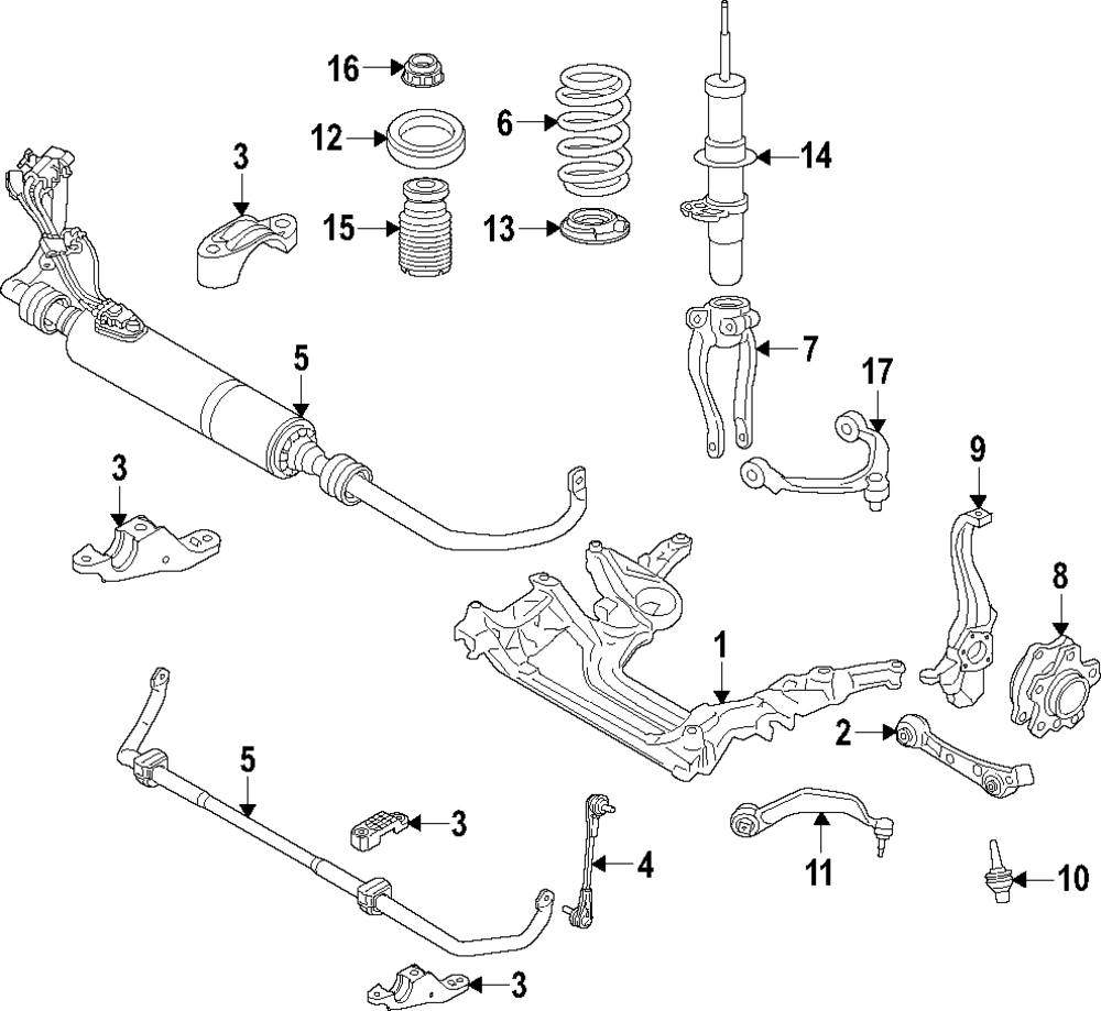 Upper Control Arm Bmw G30, G31, G38/Lh