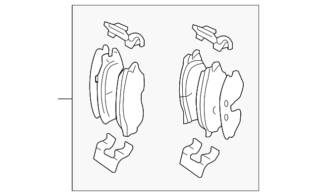 Pad Sub Set,Rr Calip