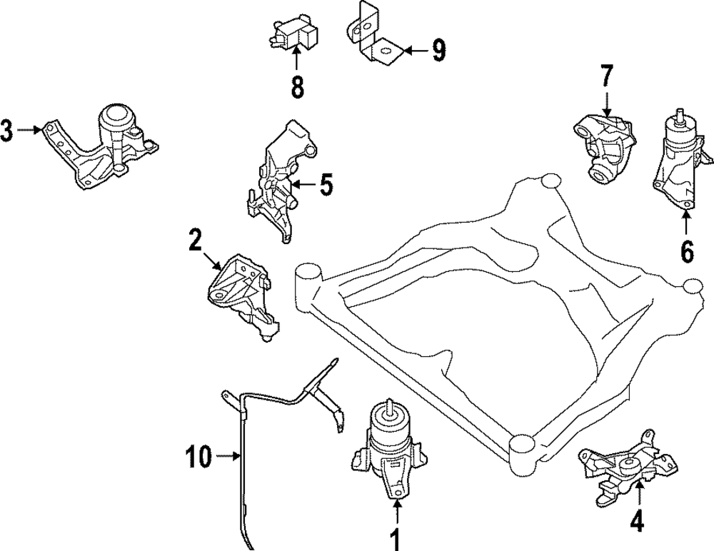 Bracket-Engine Mounting,R